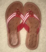 Red & White  Sandals