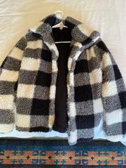 Plaid Fluffy Jacket