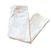 Tory Burch Cropped Slim Bootcut Jeans White Size 27