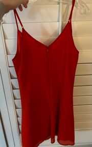 Red Shift Dress