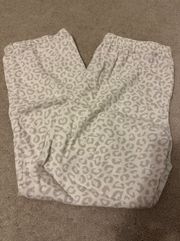 White Leopard PJ Pants