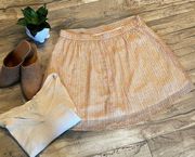 Pleated Geometric Pattern Mini Skirt Size Large