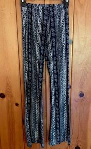 Boho elephant design boot cut  pants