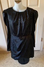 Large Do + Be Black Leopard Dress