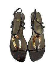 Obladi Sandals in Cognac Tortoise