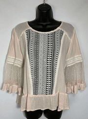 POL Lace Sheer Blouse