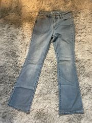 Flare Mid Rise Jeans