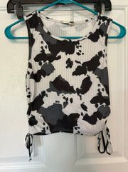 Cow Print Tank Top