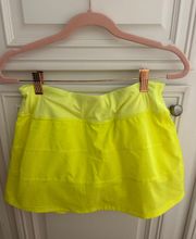 Neon Yellow Pace Rival Skirt