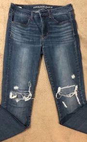 American Eagle AE Hi Rise Jeggings Size 6 Short