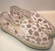 Botkier Women’s Sara Floral Lace Sequin Espadrille Flats