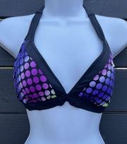 Nike Bikini Swimsuit Top Reversible Swimwear Halter Swim Top~Size 6?