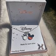 Disney Mickey minnie love necklace​​​​