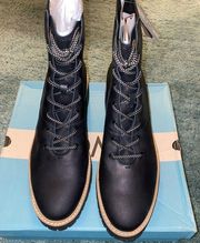 NEW TOMS Frankie black, leather water resistant boot