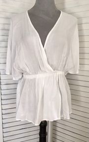 White Summer Blouse, Large