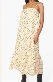 NWT WeWoreWhat Revolve Ditsy Daisy Smocked Ruffled Flowy Midi Prairie Dress, M