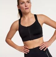 Calia by Carrie Underwood black zipper front sports bra