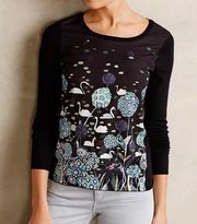 Anthropologie Swan Tableau Pullover top sweater