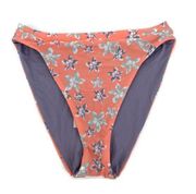 NWT Becca High Waisted Floral Bikini Bottoms Lg