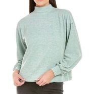 Johnny Was Calme Puff Sleeve Cozy Sweatshirt Sage Green Size Small