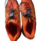 SALOMON Speedcross 3 Orange and Yellow Women’s Trail Running Shoes, Size 6.5