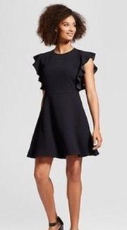 Who What Wear Ruffled Sleeve Dress