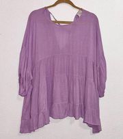 Fantastic Fawn | purple tiered babydoll tunic