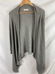 Elan draped front cardigan sweater size large