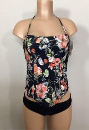 New. Becca floral tankini set. Medium. Retails $129