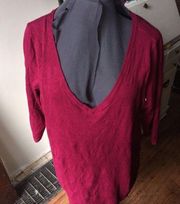 Torrid 3 V-neck sweater with ruched sides