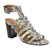 VIONIC Sami Snakeskin Heels in Black and White size 5