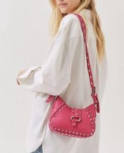 Urban outfitters hot pink studded shoulder bag.