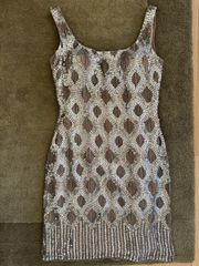 Scala Silver Sequins Dress