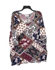 Brooks Bobbie  Multicolors & Designs Print Long Top Women 3X