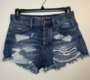 American Eagle Outfitters Vintage Hi-Rise Festival Jean Shorts Size 0