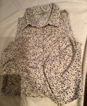 Button Front Pattern Shirt