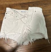 White Denim Shorts