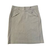 Grace Elements light gray pencil skirt size 10P NWT