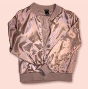 Silk Pink Bomber