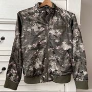 Members Only Iconic Boyfriend Satin Camo Jacket.