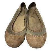 PATAGONIA Maha Breathe Tan Brown Mesh/Suede Ballet Flats Women's Size 9