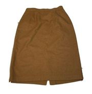 Sag Harbor wool skirt sz 10  brown