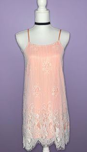 NWT Boutique Lace Overlay Mini Dress