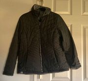 Black reversible winter jacket