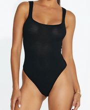 Scooped Up Ribbed Bodysuit