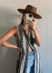 Button Up Duster Top