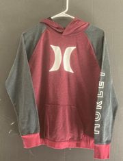 Gray / Maroon Hoodie