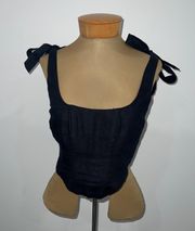 Corset Linen Tank