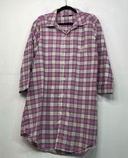 Lauren Ralph Lauren Plaid Women’s cotton nightgown size Large