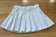 White Cheerleading Tennis Skirt (size M)